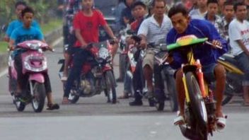 25 Motorcycles Involved In Illegal Racing During Ramadan 2022, Transported By The Agam Police Of West Sumatra