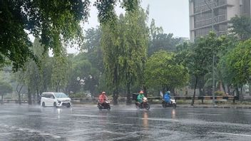 BMKGは、ジャカルタの一部が小雨で洗われると予測しています