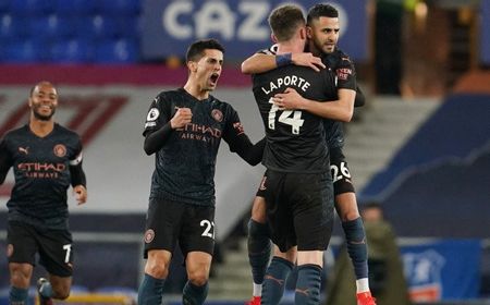 Taklukkan Everton 3-1, Manchester City Tinggalkan MU di Puncak Klasemen