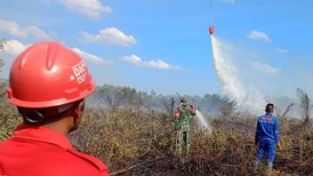 インフーの森林火災と土地火災を消火する合同チーム