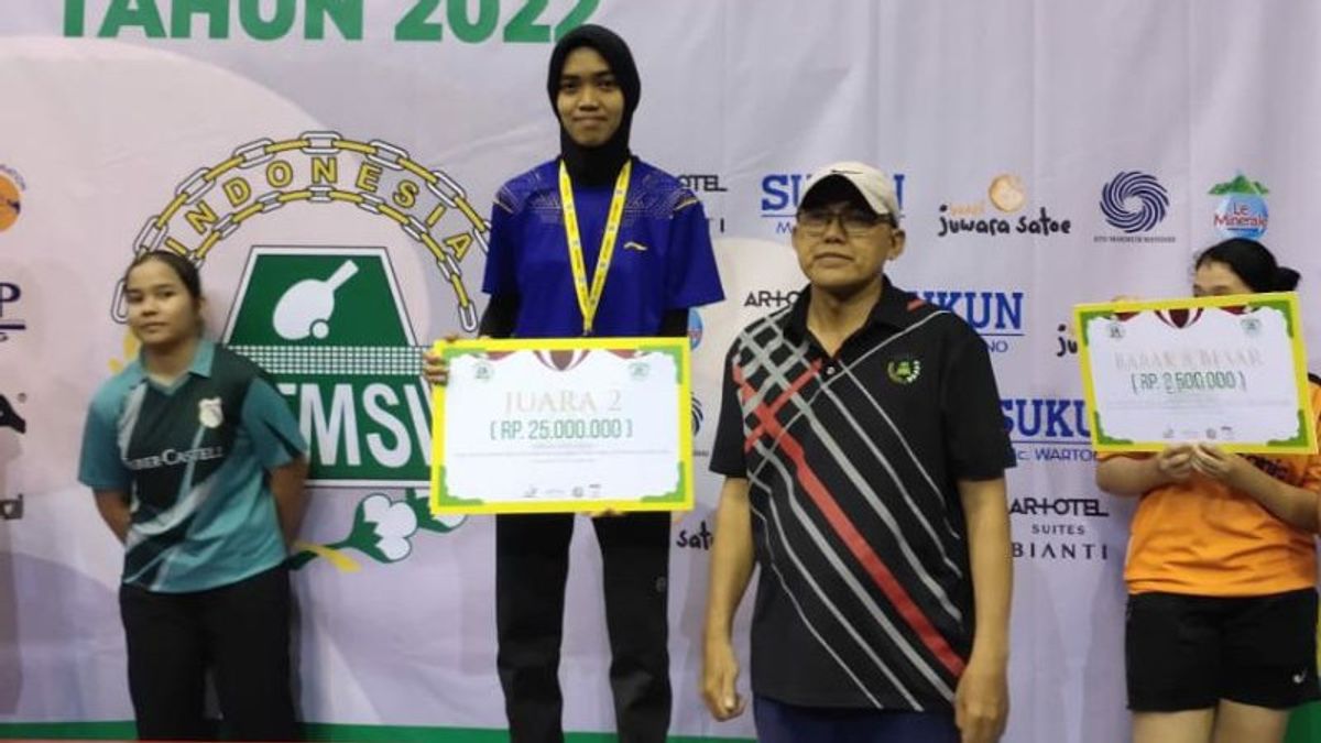 Berita Sulsel Terkini: Atlet Sulsel Sabet Medali Perak Kejurnas Tenis Meja Yogyakarta