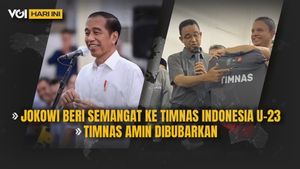 VIDEO VOI Today: Jokowi Gives Enthusiasm To The U-23 Indonesian National Team, AMIN National Team Disbanded