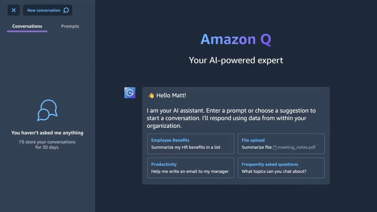 Competing with ChatGPT, AWS Introduces Amazon Q: Chatbot for Enterprise