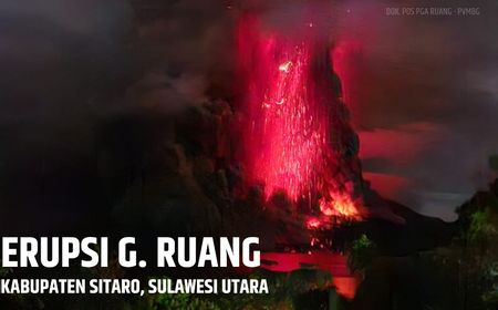 Gunung Ruang Meletus, Warga Tagulandang Sulut Radius 6 Km Direkomendasi Dievakuasi