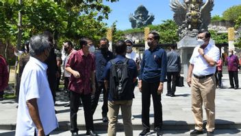 President Jokowi Checks Readiness Of GWK Cultural Park At G20 Location