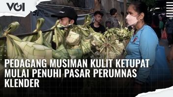 VIDEO: Pedagang Musiman Kulit Ketupat Mulai Penuhi Pasar Perumnas Klender