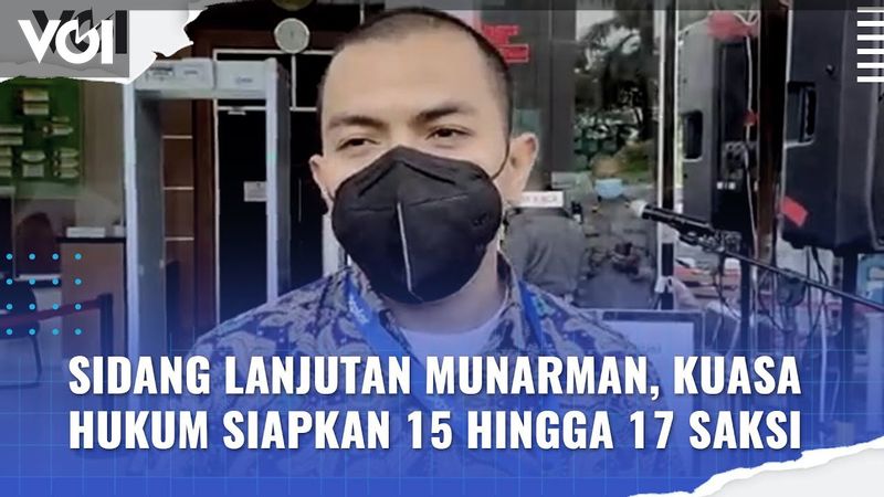 Video Sidang Lanjutan Munarman Kuasa Hukum Siapkan 15 Hingga 17 Saksi