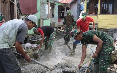 Fasilitas Publik Dibangun Lewat TMMD ke-121 Wilayah Perbatasan Kodim 0910/Malinau