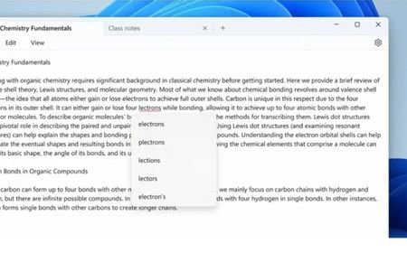 Microsoft Menguji Fitur Pemeriksaan Ejaan di Notepad