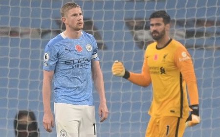 Man City vs Liverpool, The Reds Gagal Puncaki Liga Inggris Usai Main Imbang 1-1