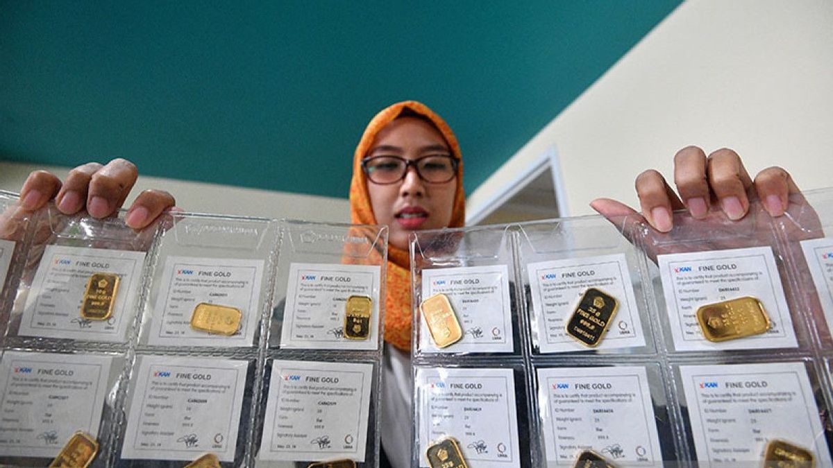 Antam Gold Price下跌3,000印尼盾至每克1,135,000印尼盾