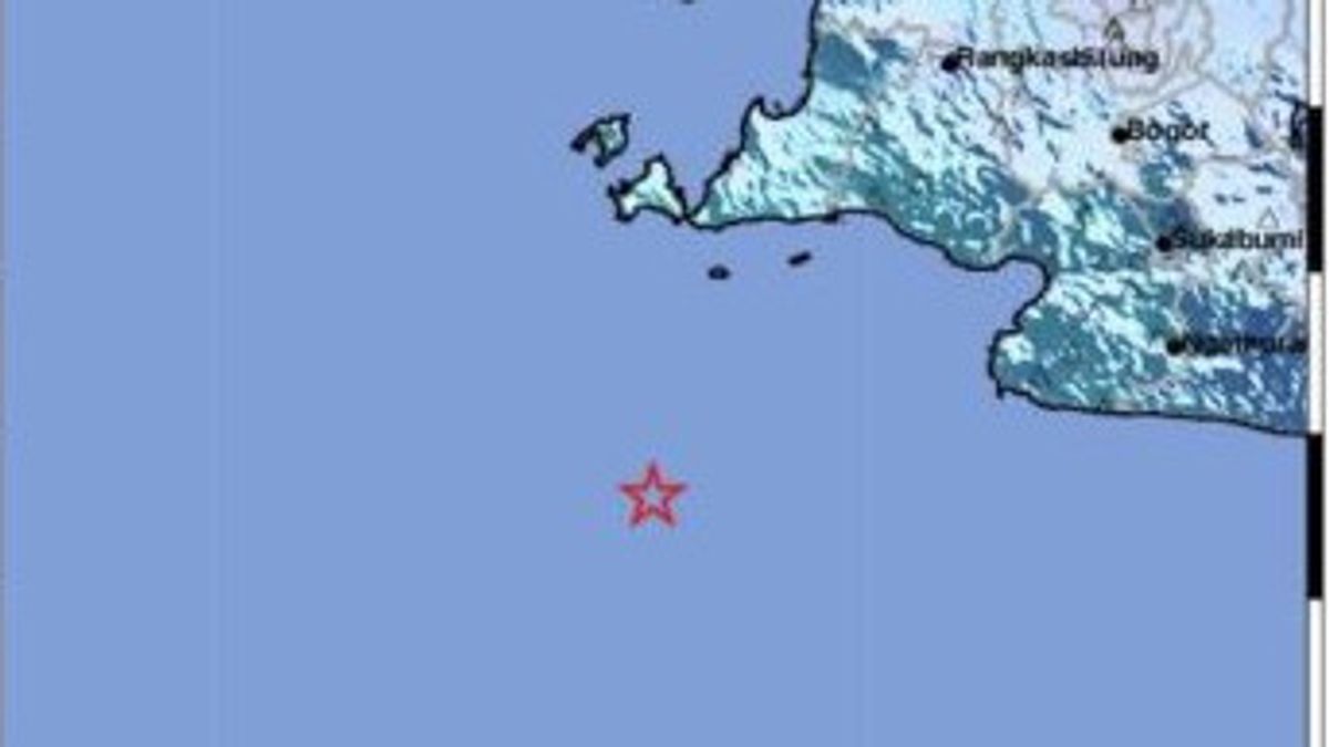万丹地区南印度洋5.7级地震 没有海啸的可能性