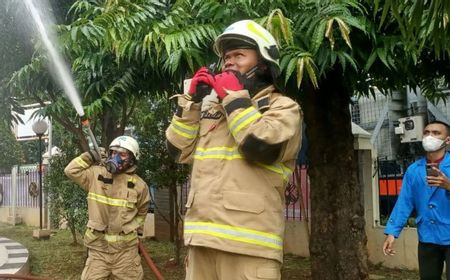 Gulkarmat Simulasi Gempa dan Kebakaran di Pesanggrahan Jaksel