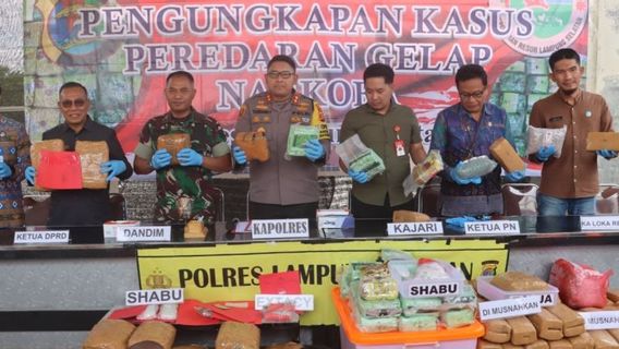 Polisi Ungkap Kasus Narkoba Senilai Rp2,9 Miliar di Lampung Selatan