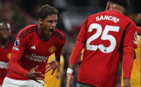 Gol Raphael Varane Membawa Manchester United Memenangi Laga Perdana Premier League Inggris 2023/2024