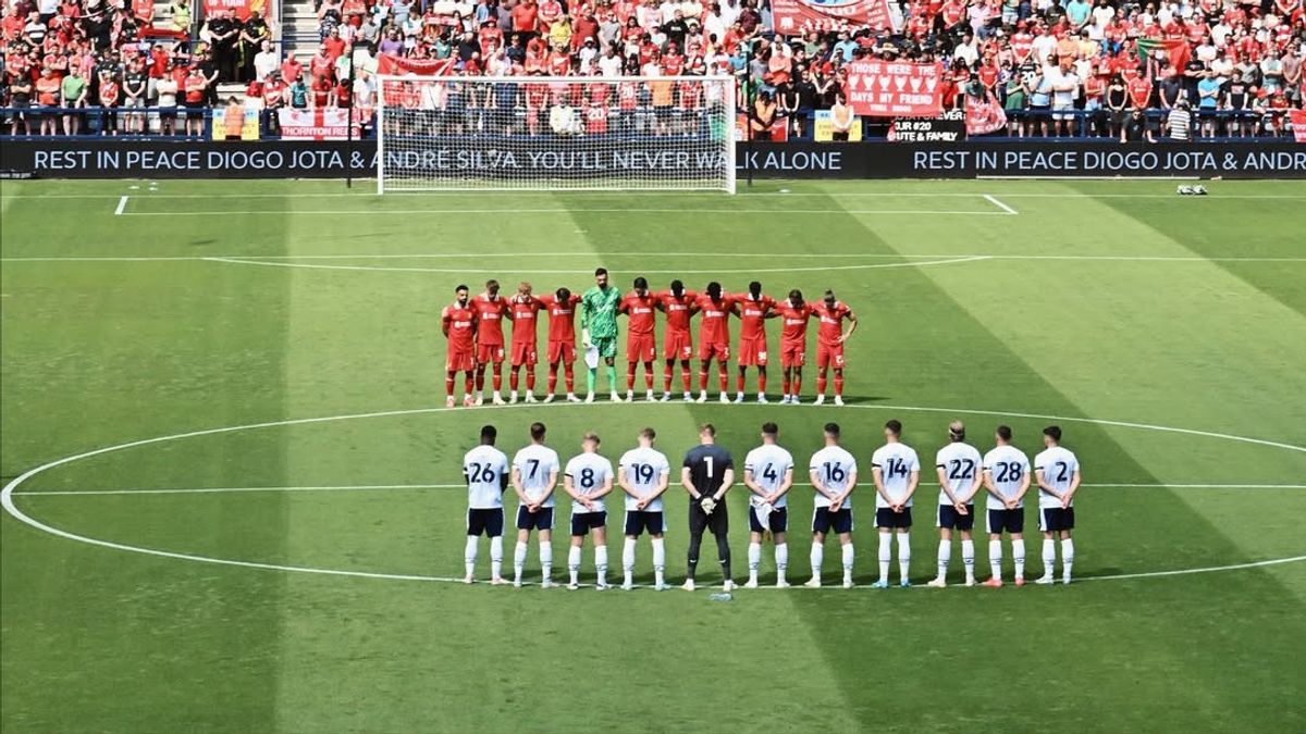 Laga Persahabatan Preston vs Liverpool: Penghormatan untuk Diogo Jota yang Mengharukan