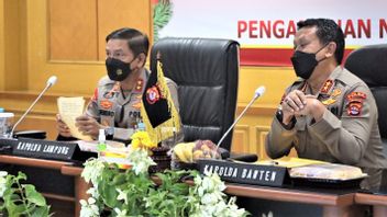 La Police De Banten Et La Police De Lampung Discutent De L’isolation Et Du Processus De Contrôle Des Passagers Des Navires Interprovinciaux Avant Noël Et Le Nouvel An