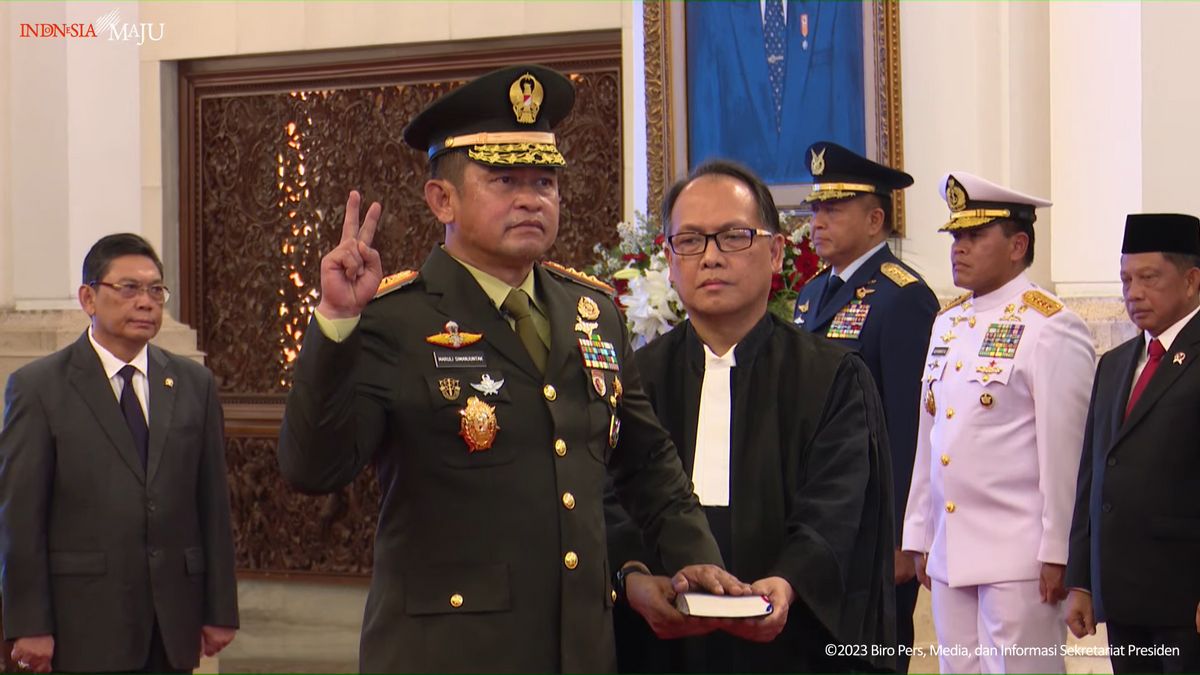 Maruli Simanjuntak中将被任命为KSAD,DPR的第一委员会Ungkit PR尚未由Dudung将军完成