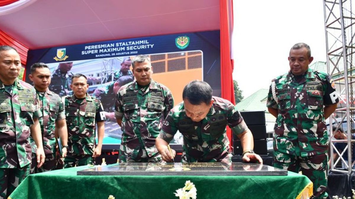 The Army Chief Of Staff Has Inaugurated The Super Maximum Security Detention Center At Pomdam III/Siliwangi, Bandung