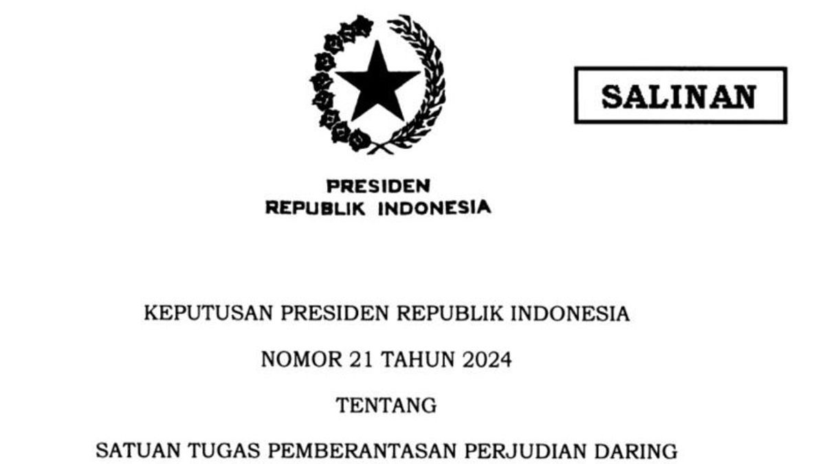 Picu Tindakan Kriminal, Jokowi Bentuk Satgas Judi Online