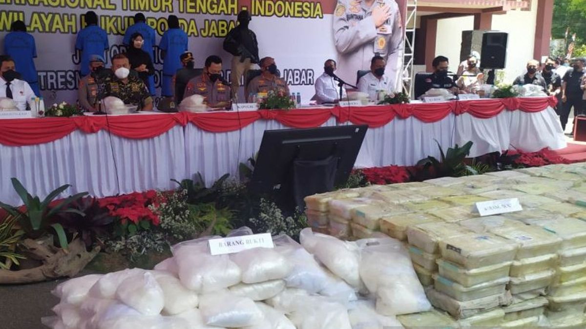 The Methamphetamine Seized In Pangandaran Weighs 1,196 Tons, Transported By Fishing Boats