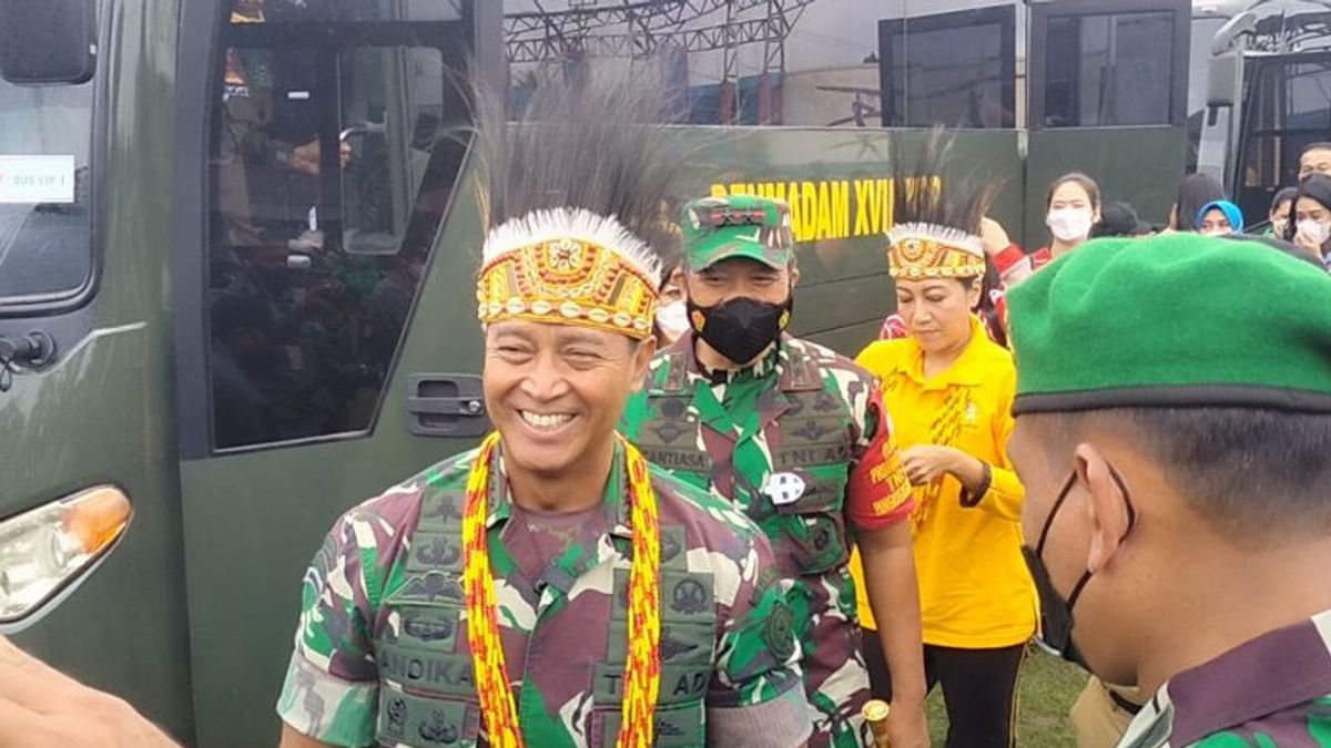 TNI Commander General Andika Perkasa Encourages Addition Of 2,000 Army Enlisted Persons In West Papua
