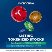 INDODAX Hadirkan Tokenized Stocks, Perluas Akses Investor ke Aset Global Berbasis Blockchain