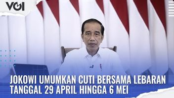VIDEO: Ini Keterangan Lengkap Presiden Jokowi Soal Cuti Bersama Lebaran Tanggal 29 April Hingga 6 Mei