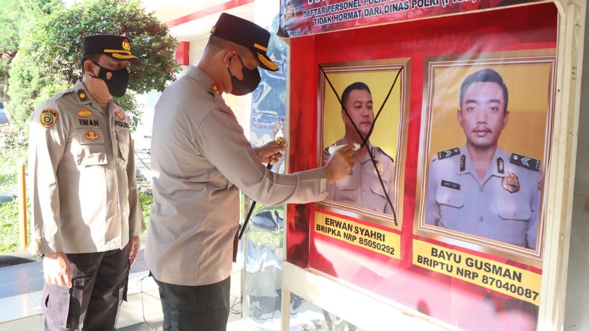 Two Members Of The Tangerang Police At PTDH, Police Chief: Indeed, They Don't Want To Be A Police Officer