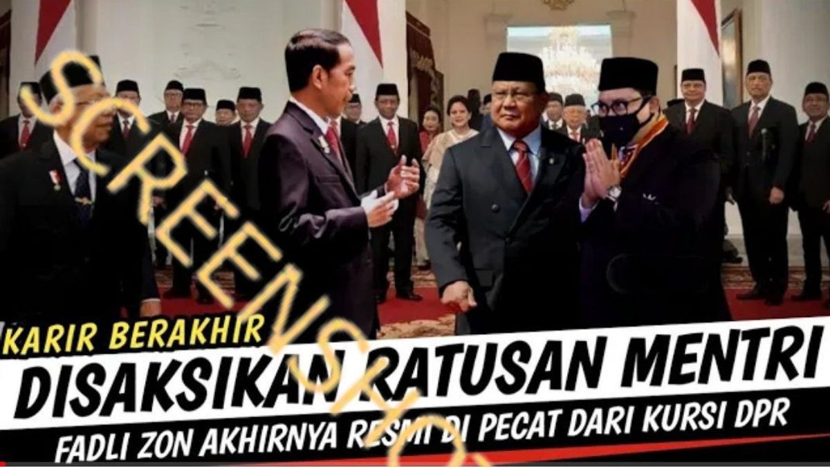 Dikabarkan Dekat dengan Teroris, Fadli Zon Dipecat dari DPR RI, Benarkah? Berikut Faktanya