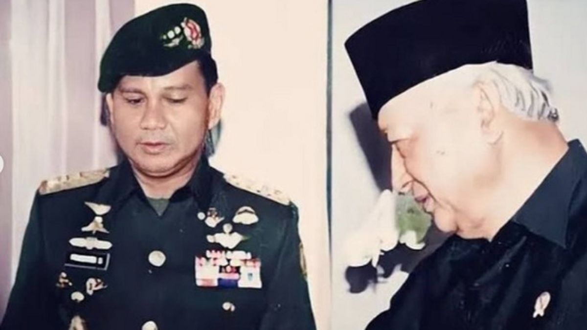 Prabowo Subianto声称建议苏哈托在今天的历史中退役，2019年4月5日