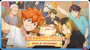 HAIKYU!! FLY HIGH Luncurkan Update0.5 Anniversary, Hadirkan Duo Freak Quick