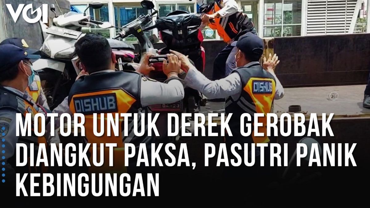 Video Pedagang Kebingungan Motornya Diangkut Petugas: Nanti Saya Bawa Dagangan Gimana?