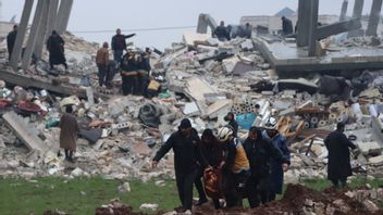 منطقة الحرب والقصف، تركيا المناطق المتضررة من الزلزال في سوريا لم تتلق مساعدة فريق الإنقاذ الدولي