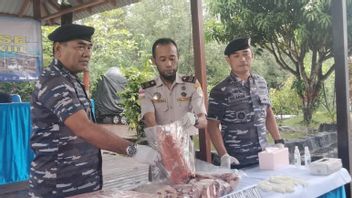 Lantamal XIII/Tarakan Thwarts Illegal Meat Shipments From Malaysia