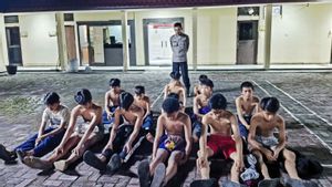 Securing 15 Junior High School Students Who Want To War In Sarong, Banjarmasin Police Confiscate Celurit