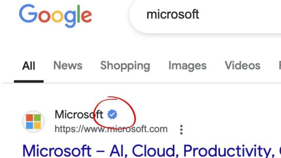 Google Uji Coba Tanda Centang Terverifikasi di Hasil Pencarian