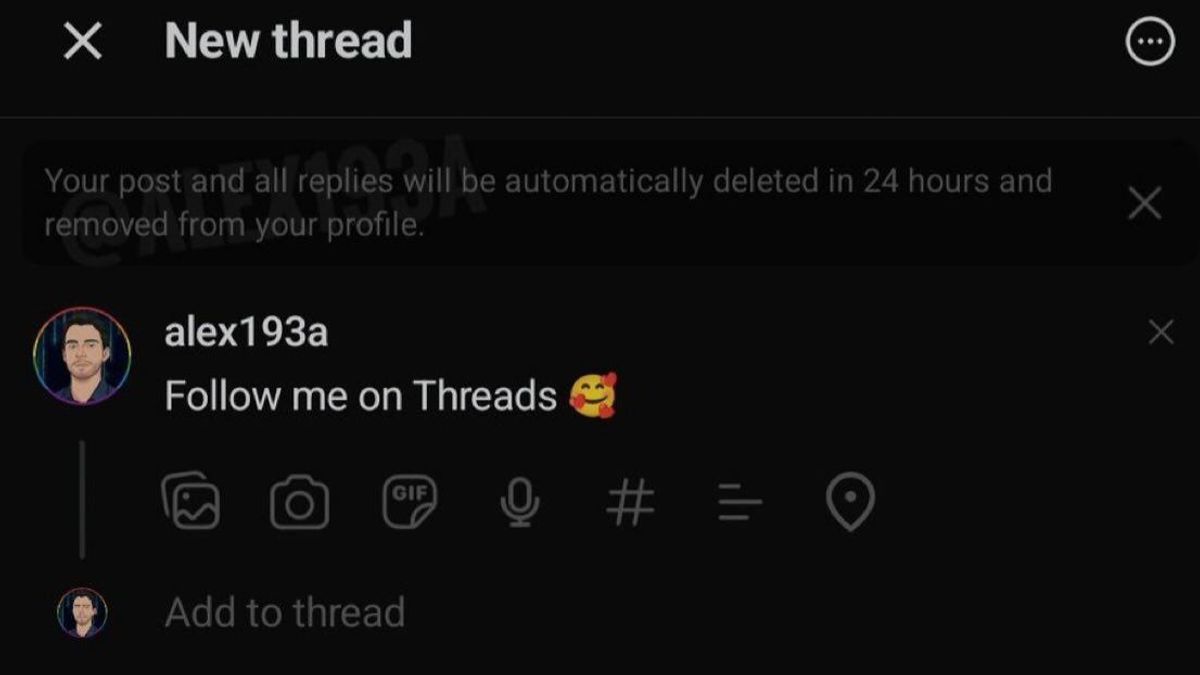 Threads Trial Feature Temporary Posting Features To A Number Of Small Users