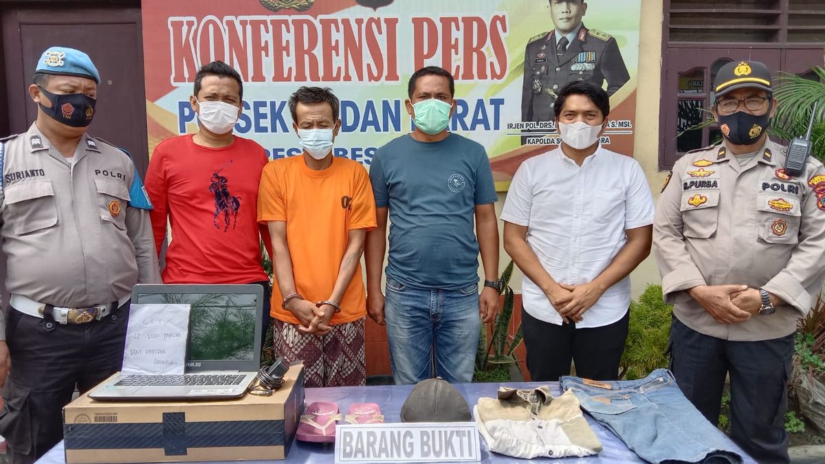 Curi Laptop Pegawai Lion Parcel, Penarik Becak di Medan Masuk Sel Tahanan