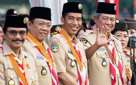 Gubernur Jokowi Dapat Lencana Melati Gerakan Pramuka dalam Memori Hari Ini, 14 Agustus 2014