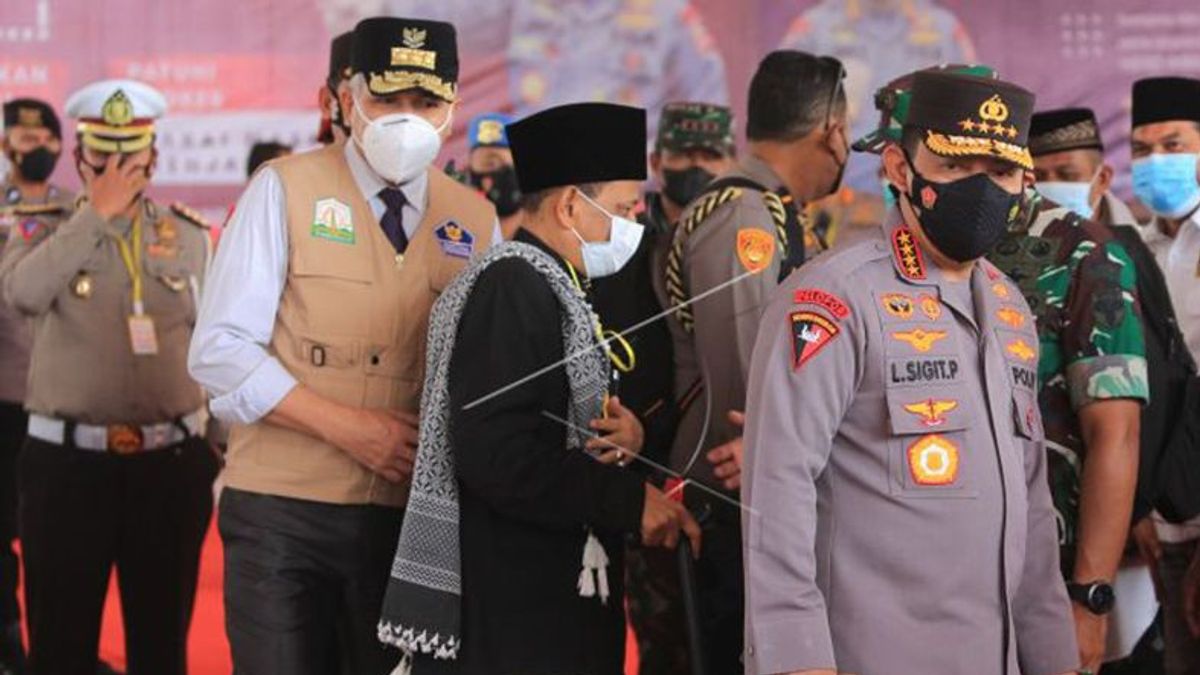 The National Police Chief Asks The Aceh Provincial Government To Prevent An Increase In The COVID-19 Positivity Rate