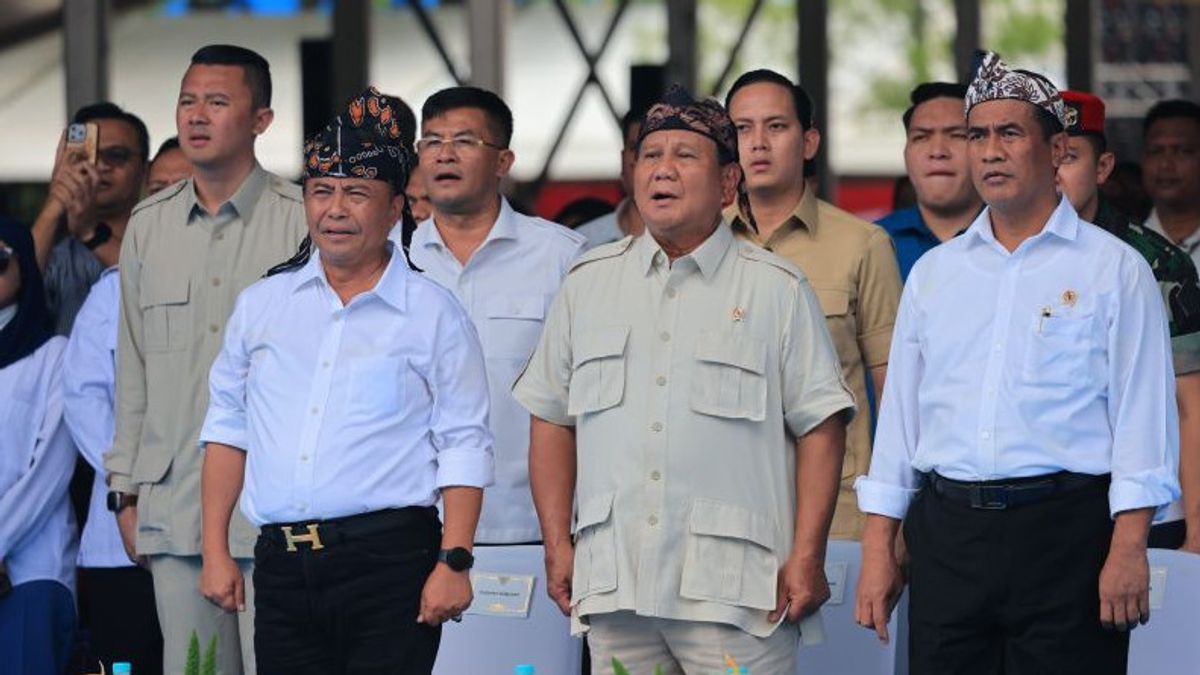 Prabowo Talks About Agricultural And Defense Relations In Front Of Sumedang Farmers