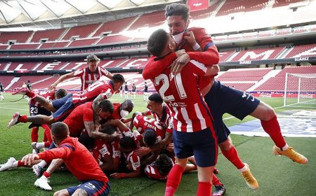 Menang Dramatis atas Osasuna, Atletico Madrid Puncaki Klasemen Liga Spanyol