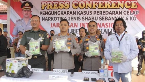 Bengkalis Police Fails To Smuggle 4 Kg Of Crystal Methamphetamine From Pekanbaru