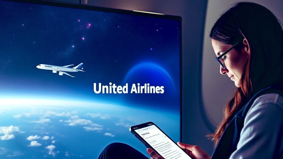 United Airlines Gandeng Starlink untuk Layanan Internet Gratis di Pesawat