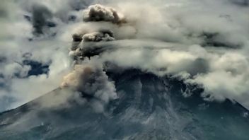 C’est La Zone Touchée Des Nuages Chauds Qui Tombent Du Mont Merapi
