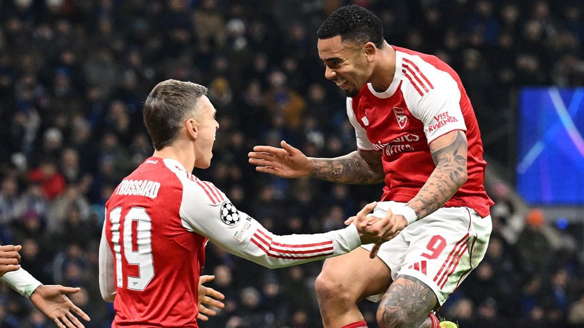Destroy Inter Milan 3-1, Arsenal Set a Perfect Record in the Champions League