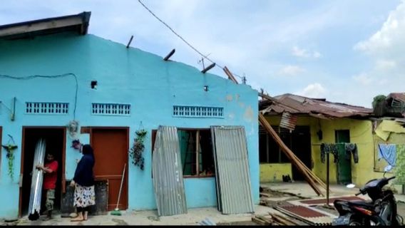 Belasan Rumah di Deli Serdang Rusak Diterjang Puting Beliung 