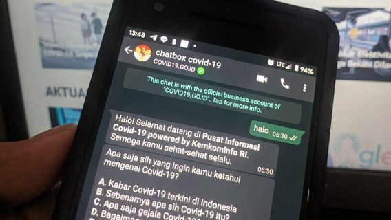 Mengulik Informasi dari Chatbot WhatsApp COVID-19 Milik Pemerintah