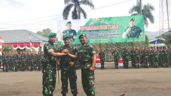 In Front Of The TNI AD Troops, Garuda Cakti Infantry Commander: Maintaining Harmony Between State Instruments Is Mandatory!